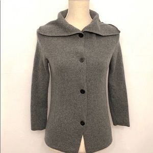 TSE M Cashmere Gray Cardigan Sweater Runs Small
